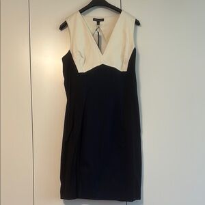 Banana Republic Black V-Neck Sheath Dress